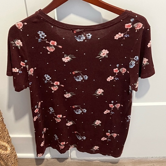 Justify Red and Blue Short Sleeve Relaxed Tee - Picture 4 of 4